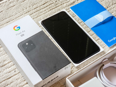 Google Pixel 4a (5G) Android Smartphone Unlocked 128GB - Just Black