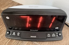 SHARP LED Digital Alarm Clock Simple Operation Easy to See Large Numbers