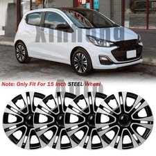 15 R15 Tire Steel Rims Snap-on Hubcaps Wheel Covers For Chevy Spark 2011-2022 15 R15 Tire Steel Rims Snap-on Hubcaps Wheel Covers For Chevy Spark 2011-2022