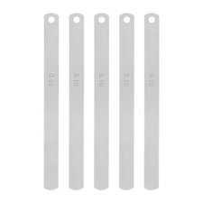 5pcs Mn Steel Feeler Gauge 0.1mm Thickness Metric Filler Thickness Gage