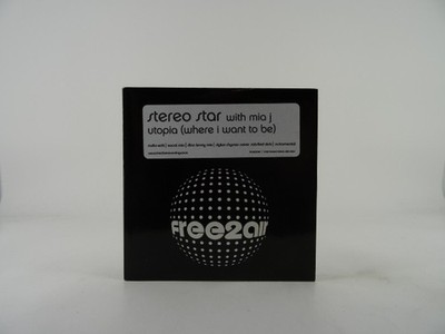 STEREO STAR WITH MIA J UTOPIA (WHERE I WANT TO BE) (B61) 5 Track Promo CD Single