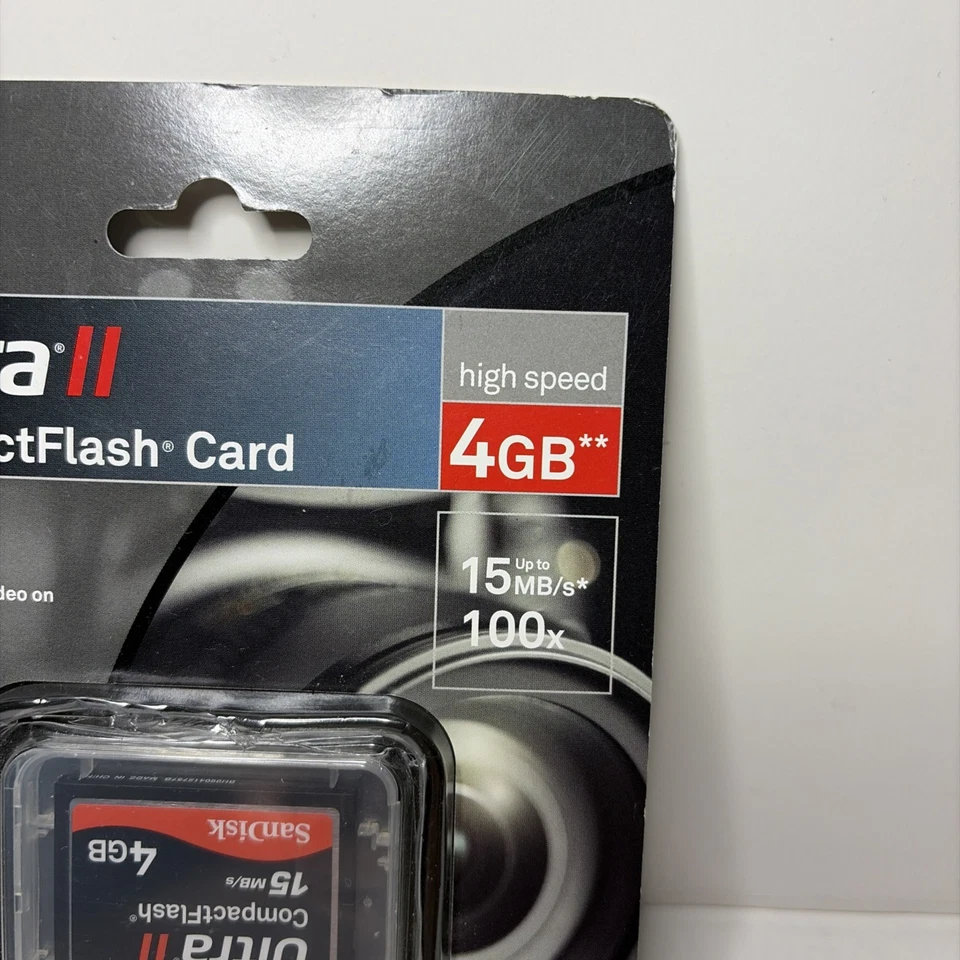 Sandisk 4GB 15MBs Ultra II CF CompactFlash Memory Card for Nikon Canon - Image 2 of 4