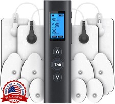 Estimulador muscular compacto TENS/EMS con 30 modos para el alivio del dolor NEW