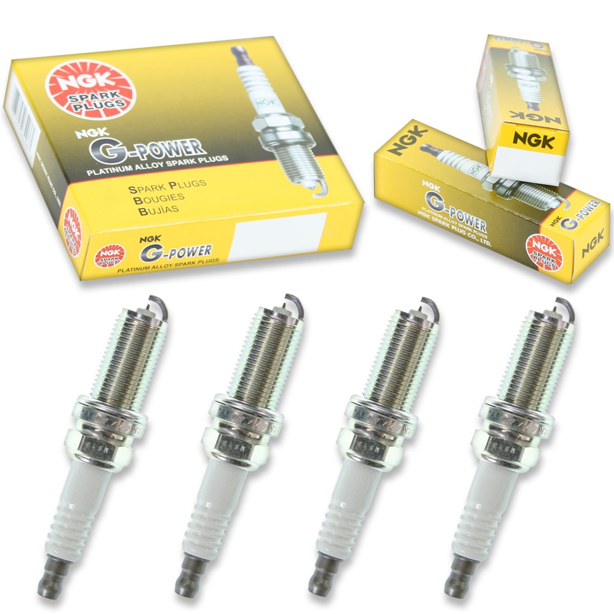 4 pcs NGK G-Power Spark Plugs for 2009-2012 Suzuki Equator 2.5L  4.0L V6 - tp