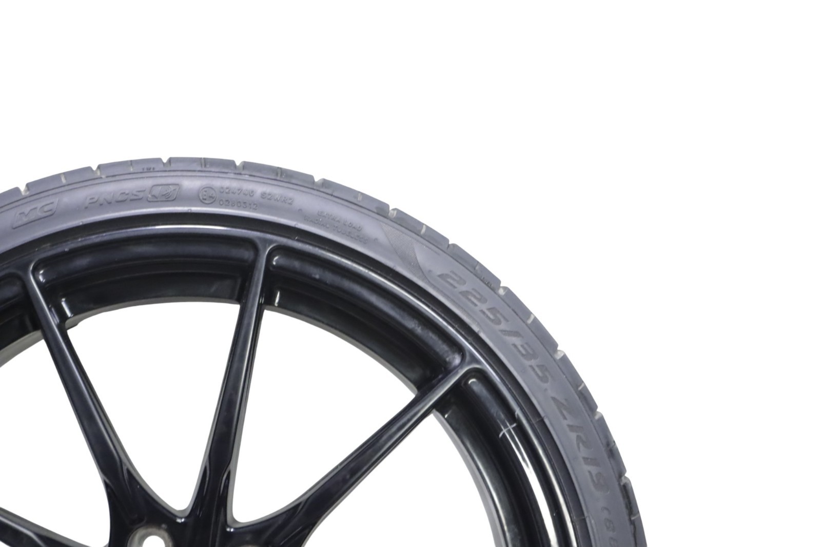 McLaren 600LT Front 19 inch 19 x 8 Original Wheel Rim & Tire 2019 2020 OEM