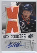 2008-09 SPx Rookies Auto Jerseys 197/999 Kyle Okposo #173 Auto q2b