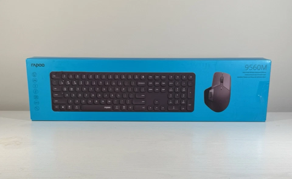 Rapoo 9560M Wireless Keyboard and Mouse Combo – Multi-Device Bluetooth & USB - Image 2 of 4