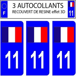 Autocollant plaque immatriculation auto drapeau irlande