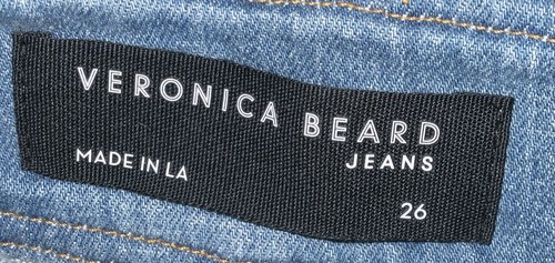 VERONICA BEARD Abigail Patch Pocket High Rise Denim Shorts Size 26 - Picture 9 of 9