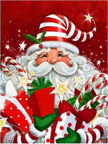 Diamond Art Kit, 5D Christmas Santa Claus Painting Kit for Adults, DIY Diamond