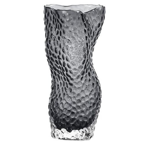 Glass Flower Vase for Decor Home Living Room, Kitchen, Office Wedding - Gray