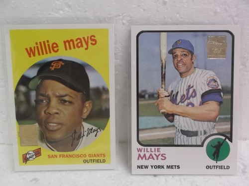 1996 TOPPS WILLIE MAYS COMMEMORATIVE SET CARDS #11 & #27 LOT OF 2 HNT