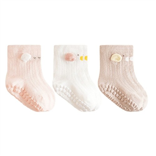 Set of 3 Pair Kids Cotton Socks Baby Calf Socks Lovely Cartoon Ankle Socks - Picture 4 of 14