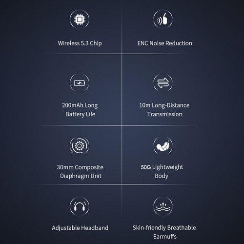 Auriculares inalámbricos Bluetooth con cancelación de ruido para camionero conductor de camión - Imagen 7 de 26