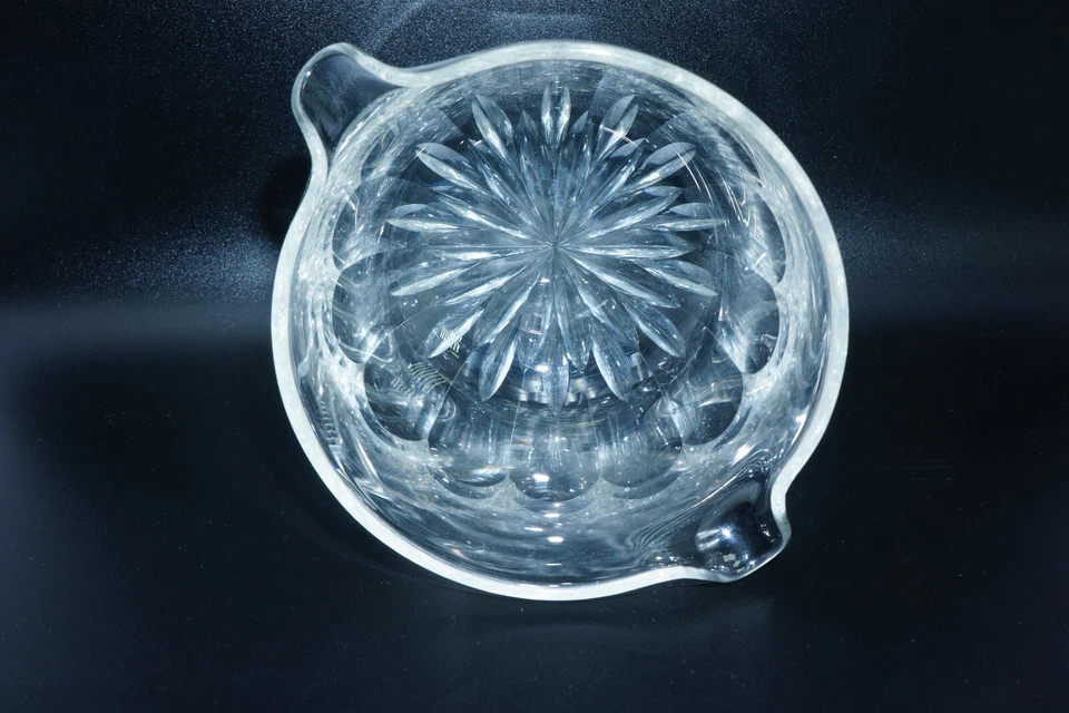 Early 1800s Crystal Clear Cut Glass Wine Rinser Georgian Era Brilliant 5" w x 4" - Image 4 of 4