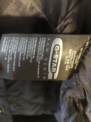 G-Star Raw Davin Padded Over shirt Jacket RRP £150.00 - Picture 6 of 6