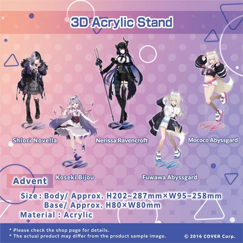 hololive English Koseki Bijou 3D Acrylic Stand Approx. 20cm - 第 5/5 張圖片