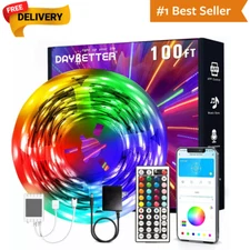100Ft LED Strip Lights, Smart Light with App Remote Control, RGB LED Lights for 