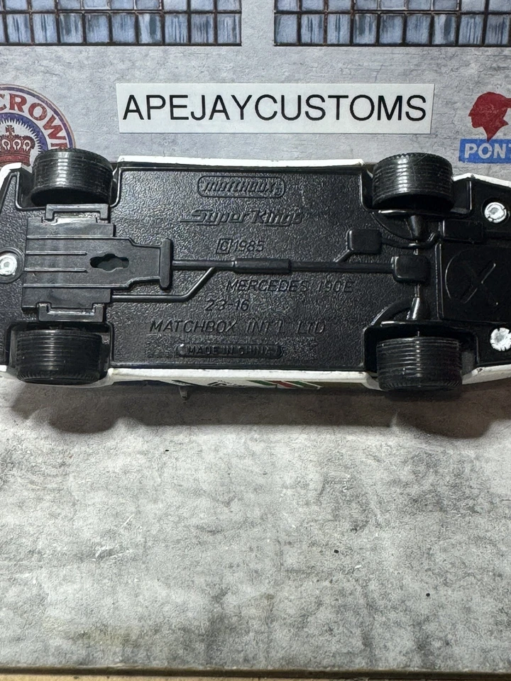 Matchbox Super Kings K-115 1985 Mercedes 190E 2-3-16 - Rally Foto 4 de 4