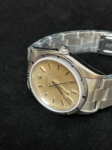 1995 Rolex Air-King 14010 Silver Dial Engine Turned SS Oyster No Papers 34mm - Picture 5 of 11