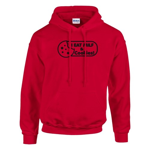 MILF and Cookies Hoodie - Heavy Blend, Cozy Comfort, Beuteltasche - Bild 8 von 8
