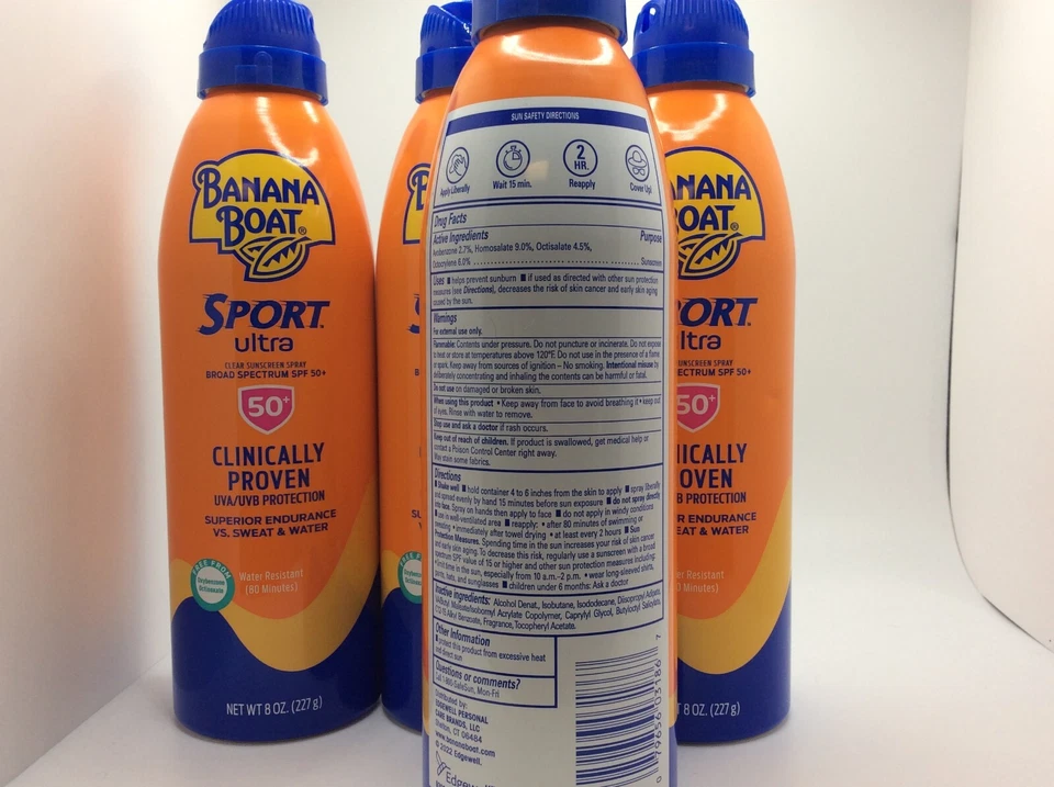 Banana Boat Sport Ultra Protector Solar Amplio Espectro FPS 50 🌞 LOTE DE 4 LATAS 🌞 Foto 2 de 3
