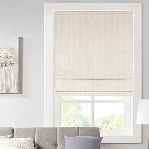 Cordless Roman Shades Energy Efficient Darkening Window Blinds Home Decor Light - Picture 2 of 7