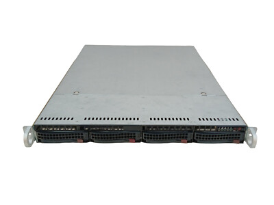 SuperMicro CSE-815 1U 4 Bay LFF Barebone Chassis Single 600W PWS