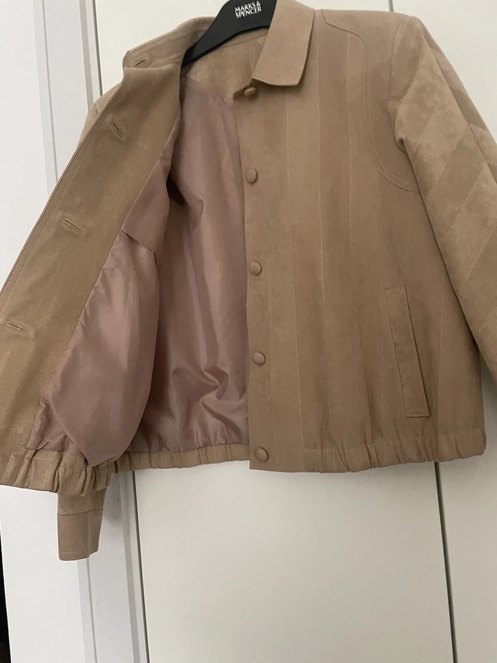 Camel Suede Jacket - Image 3 of 4