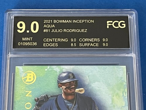 Bowman Inception 2021 JULIO RODRÍGUEZ 81 AQUA Variation Mariners radiocontrol como nuevo - Imagen 3 de 7