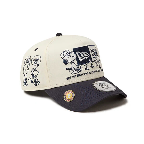 Snoopy NEW ERA Cap (Golf 940AFOP Chrome / Navy) 【Peanuts