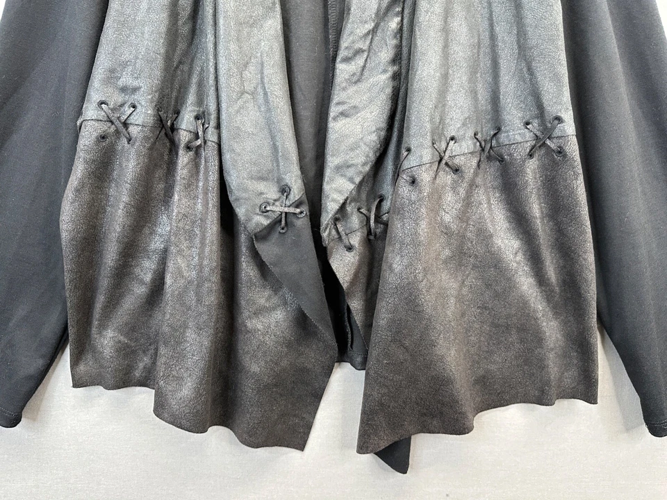 Style&Co Womens Black Open Jacket Blazer Long Sleeve Size M - Image 2 of 4