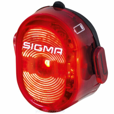 SIGMA NUGGET II RÜCKLICHT USB AKKU 24g LED LICHT FAHRRAD LAMPE HINTERRAD LEUCHTE
