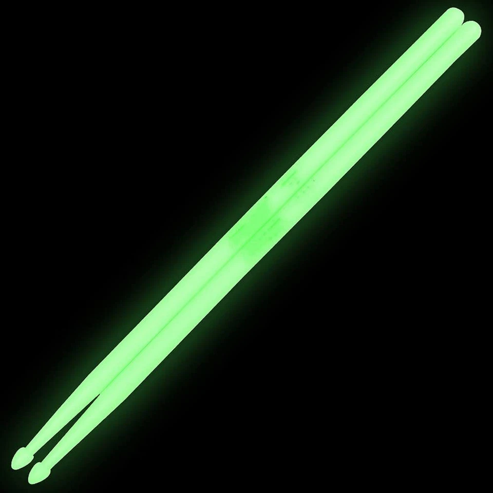 ROCKFOLK 5A Luminous Light Up Drumsticks | Glow in the Dark LED Drumsticks (grün)