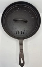 Baltimore Ironworks Cast Iron Spider Skillet w/ Lid 11" 3 Leg Antique 1800s RARE
