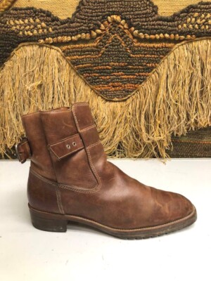  Roberto Vianni for Neiman Marcus Womens Brown Leather Ankle Boot SIZE 8 B