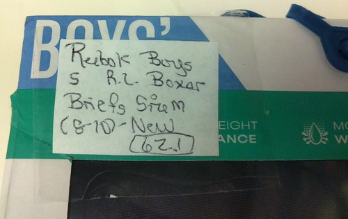 Reebok Boys 5 Regular Length Boxer Briefs Size M(8-10) - New. (62.1) - Picture 9 of 9