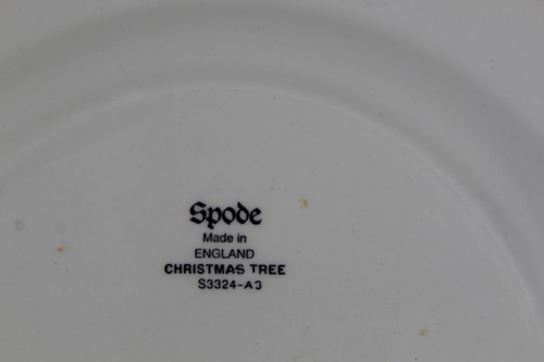 SPODE CHRISTMAS TREE - Set of 4 Dessert Salad Plates 7 3/4" - Picture 6 of 6
