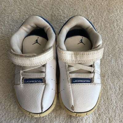 Nike Air Jordan TE II, Baby, Size 6C, Team Jordan, White Blue Hook & Loop, 2010