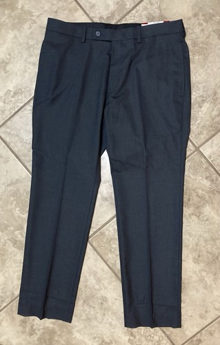 Calvin Klein Men's Slim-Fit Performance Dress Pants Dark Grey Size 34W x 29L - Picture 2 of 11