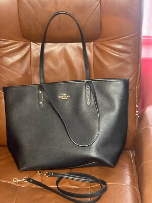 COACH Crossgrain Leather Large City Zip Tote Shoulder Shopper