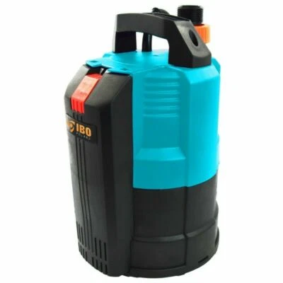 IBO Flachsaugende Tauchpumpe Flachsaugend bis 2 mm Schmutzwasserpumpe 6000l/h