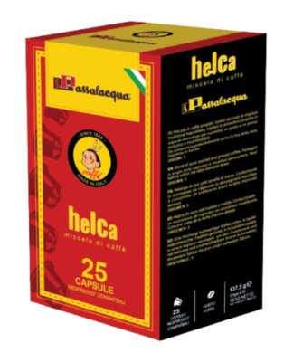 COFFEE PASSALACQUA HELCA - GUSTO FORTE - Box 25 NESPRESSO COMPATIBLE CAPSULES