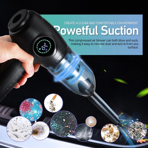 6000mAh Elektrische Staubgebläse Druckluftspray PC Reinigung Air Duster 5000RPM - Afbeelding 6 van 12