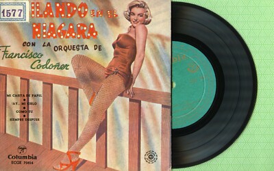 FRANCISCO CODOÑER / Bailando en el Niagara COLUMBIA ECGE-70814 Pre Spain 1958 VG