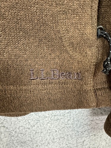 LL Bean Pullover Mens Large Green Fleece 1/4 Zip Sweater Waffle Knit Polartec - 第 5/15 張圖片