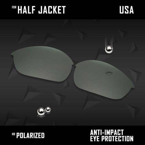 Lote de lentes de repuesto polarizadas antiarañazos para opciones de media chaqueta Oakley - Imagen 7 de 8