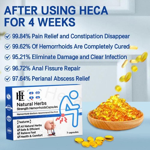 Cápsula de hemorroides de fuerza herbal natural de 1-5 CAJA alivio picazón dolor ardiente`.` - Imagen 9 de 17