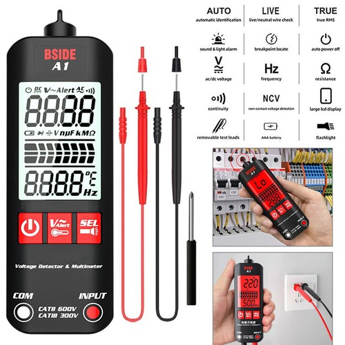 Digital Multimeter Voltmeter BSIDE AC DC Ammeter Ohmmeter Volt Meter Tester Ohm - Picture 23 of 24