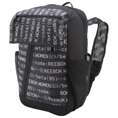 Reebok Enhanced Style Graphic Black And White Backpack 152626